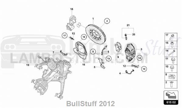 2018 Lamborghini HURACAN LP610-4 COUPE ARABIA CERAMIC BRAKE DISC (615.02.00)